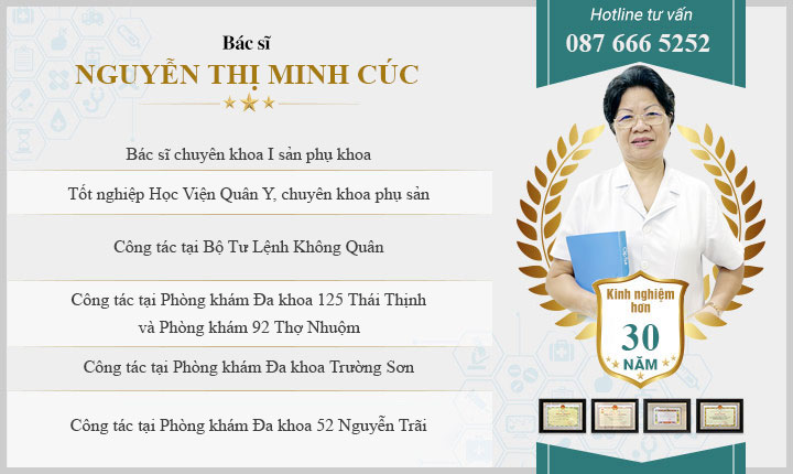 Bác sĩ chuyên khoa I sản phụ khoa Nguyễn Thị Minh Cúc